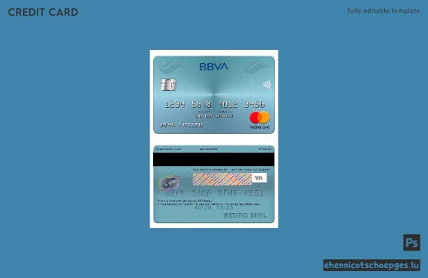 Venezuela BBVA Bank Mastercard Beispielvorschau